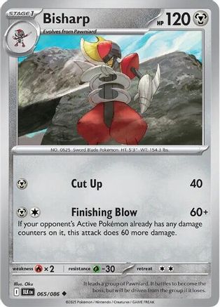 Bisharp - 065/086 - Uncommon - Holofoil