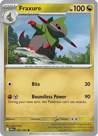 Fraxure - 069/086 - Common - Reverse Holofoil