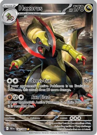 Haxorus - 147/086 - Illustration Rare
