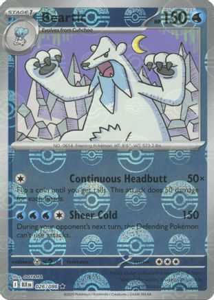 Beartic (Poke Ball Pattern) - 026/086 - Rare - Holofoil
