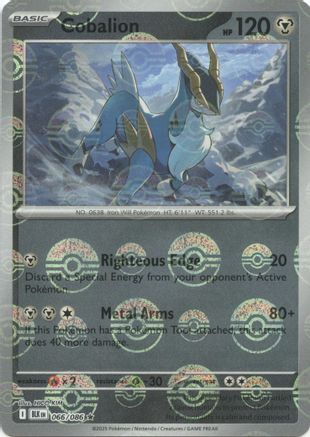 Cobalion (Poke Ball Pattern) - 066/086 - Rare - Holofoil