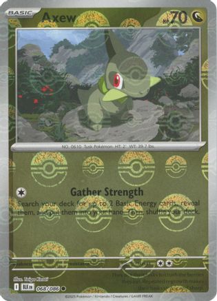 Axew (Poke Ball Pattern) - 068/086 - Common - Holofoil