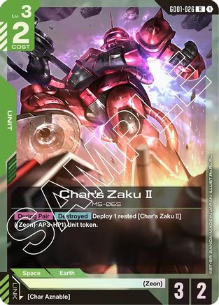 Char's Zaku Ⅱ - GD01-026 - R
