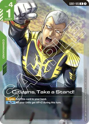 Citizens, Take a Stand! - GD01-105 - R