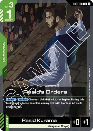 Rasid's Orders - GD01-110 - C