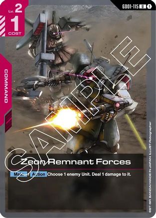 Zeon Remnant Forces - GD01-115 - U