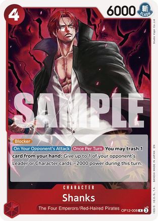 Shanks (008) - OP12-008 - Rare