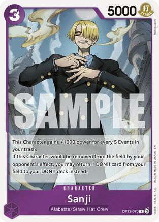 Sanji (070) - OP12-070 - Rare