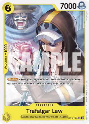 Trafalgar Law (106) - OP12-106 - Uncommon