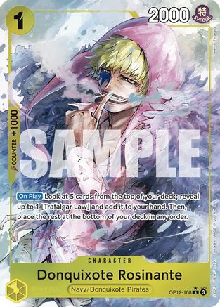 Donquixote Rosinante (108) (Alternate Art) - OP12-108 - Rare