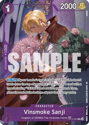 Vinsmoke Sanji (TR) - OP10-063 - Treasure Rare