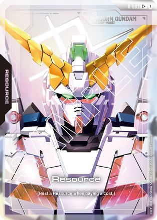 Resource (Unicorn Gundam - Destroy Mode) - R-003 - C+ (Parallel)