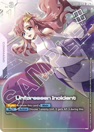 Unforeseen Incident (Store Tournament Winner Pack 01) - ST01-014 - C+