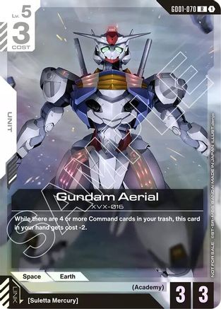 Gundam Aerial (Store Tournament Participant Pack 01) - GD01-070 - R