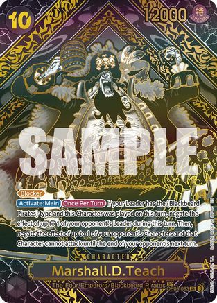 Marshall.D.Teach (SP) (Gold) - OP09-093 - Super Rare