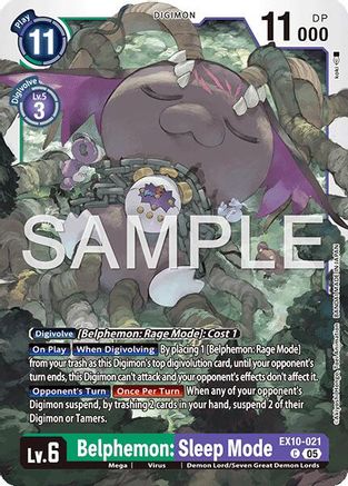 Belphemon: Sleep Mode - EX10-021