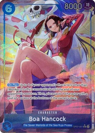 Boa Hancock (Seven Warlords of the Sea Binder Set) (Alternate Art) - OP07-051 - Super Rare