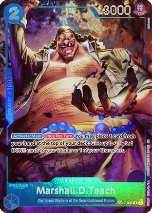 Marshall.D.Teach (Seven Warlords of the Sea Binder Set) - ST17-005 - Common
