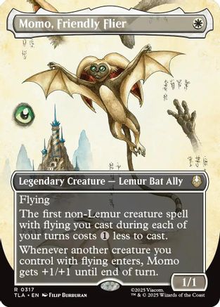 Momo, Friendly Flier (Borderless) (TLA-317) - Avatar: The Last Airbender Foil