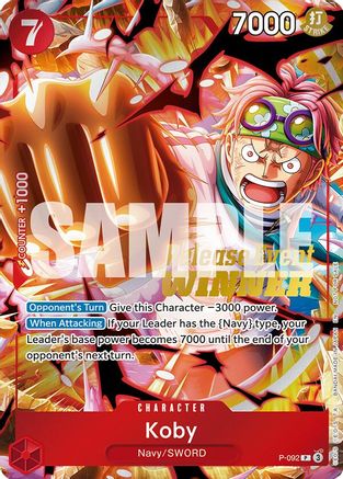Koby (OP12 Release Event Winner) - P-092 - Promo
