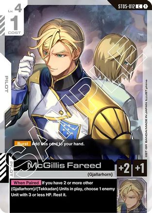 McGillis Fareed - ST05-012 - Starter Deck 05: Iron Bloom