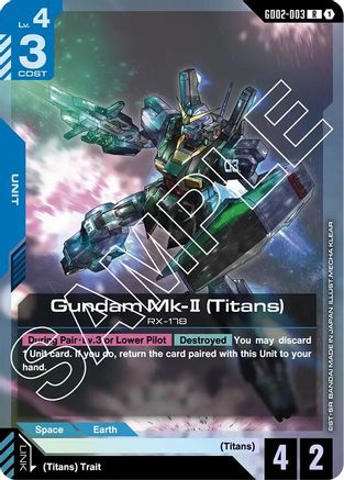 Gundam Mk-II (Titans) - GD02-003 - Dual Impact