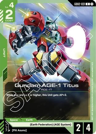 Gundam AGE-1 Titus - GD02-031 - Dual Impact