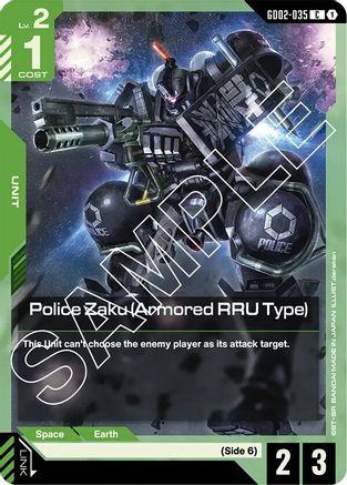 Police Zaku (Armored RRU Type) - GD02-035 - Dual Impact