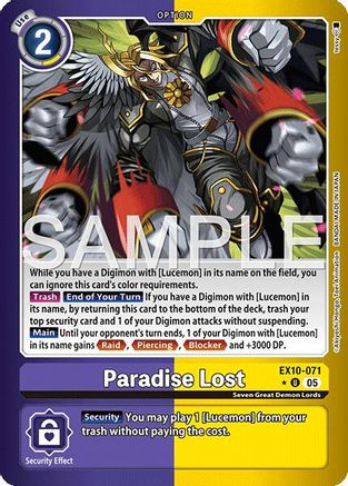 Paradise Lost (Limited Foil) - EX10-071