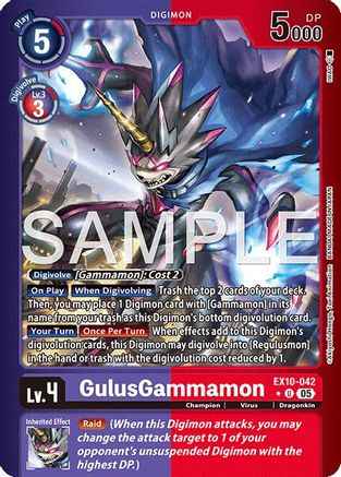 GulusGammamon (Limited Foil) - EX10-042