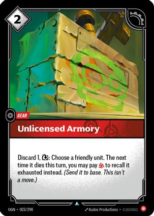 Unlicensed Armory (023/298) - Origins