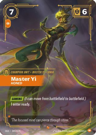 Master Yi - Honed (009/024) - Origins Proving Grounds