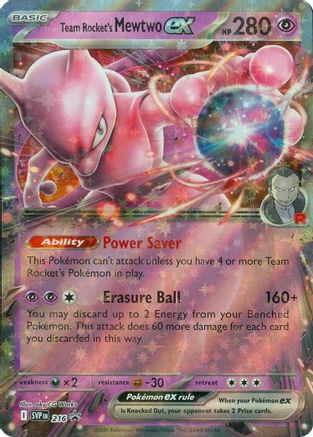 Team Rocket's Mewtwo ex - 216 - Promo - Holofoil