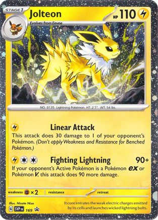 Jolteon - 169 - Rare - Holofoil
