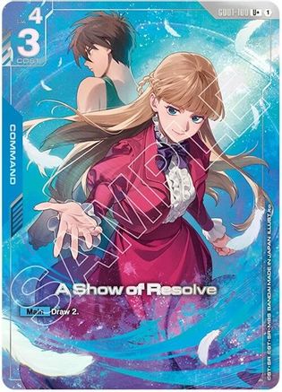 A Show of Resolve (U+) (PB01) - GD01-100 - U+