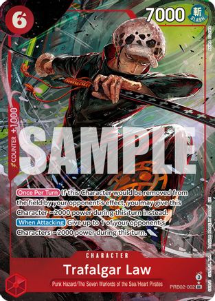 Trafalgar Law (Alternate Art) - PRB02-002 - Super Rare