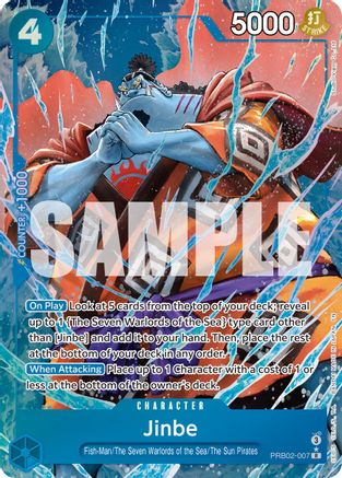 Jinbe - PRB02-007(Alternate Art) - PRB02-007 - Rare