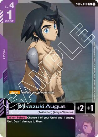 Mikazuki Augus (C+) - ST05-010 - Starter Deck 05: Iron Bloom