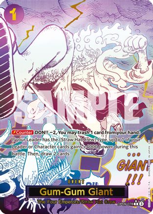 Gum-Gum Giant (Alternate Art) - OP09-078 - Rare