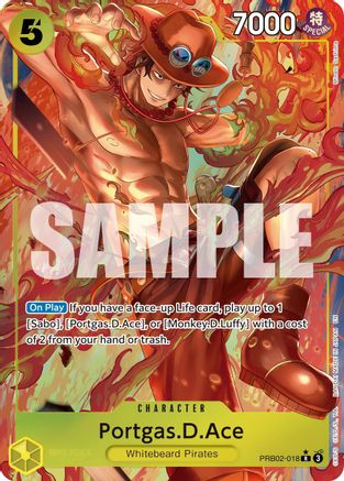 Portgas.D.Ace (Alternate Art) - PRB02-018 - Rare