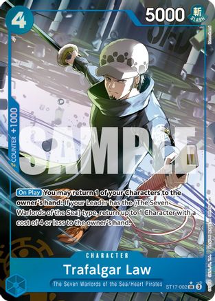 Trafalgar Law - ST17-002 (Alternate Art) - ST17-002 - Super Rare