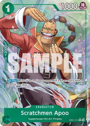 Scratchmen Apoo (Alternate Art) - EB01-015 - Rare
