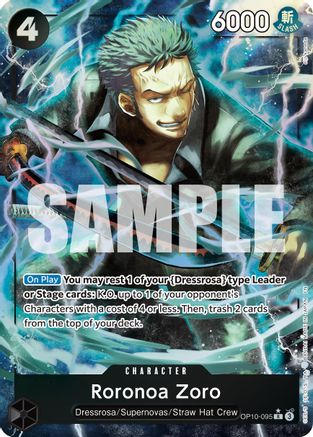 Roronoa Zoro - OP10-095 (Alternate Art) - OP10-095 - Rare