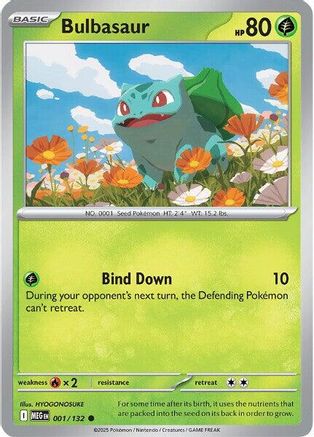 Bulbasaur - 001/132 - Common - Reverse Holofoil