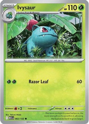 Ivysaur - 002/132 - Common - Reverse Holofoil
