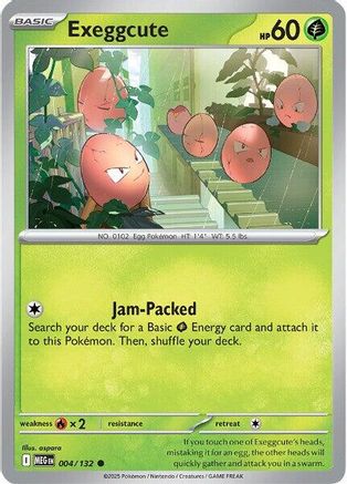 Exeggcute - 004/132 - Common - Reverse Holofoil