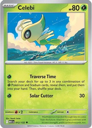 Celebi - 012/132 - Uncommon - Reverse Holofoil