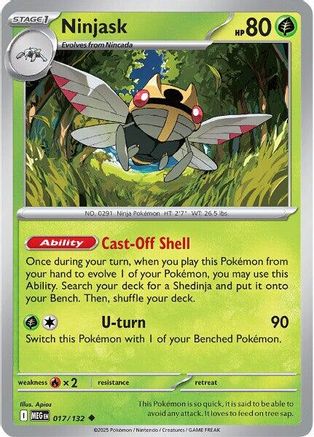 Ninjask - 017/132 - Uncommon