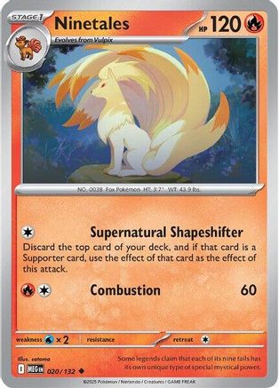 Ninetales - 020/132 - Uncommon - Reverse Holofoil