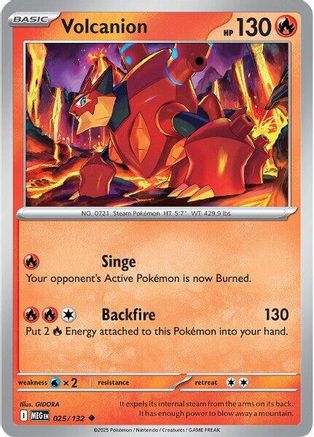 Volcanion - 025/132 - Uncommon - Reverse Holofoil